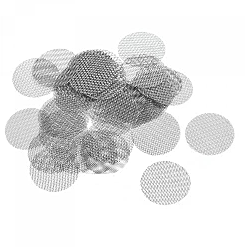 sourcing map Tuyau Tamis Maille Grille Acier Inox, 13/16 Pouce (20mm) Diamètre pour Tuyau Filtre, Paquet 40