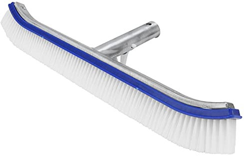 Cepillo de Limpieza de Piscinas de Aluminio de 18 Pulgadas Accesorios de Limpieza de Piscinas Cabezal de Cepillo de Piscina Gris para Limpiar el Piso y los escalones de la Piscina de Pared