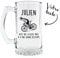 KDO MAGIC Verre à bière personnalisable - Chope à bière 470ml personnalisé avec un texte - Plusieurs modèles - Idée cadeau homme, fête des pères, papa, anniversaire (Modèle cycliste)