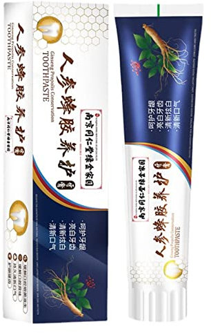Aufhellende Zahnpasta – Intensive Zahnpasta mit Ginseng und Propolis | 100 g lose Zahnpasta für die Zahnpflege, Tiefenreinigung des Zahnfleisches Jildouf