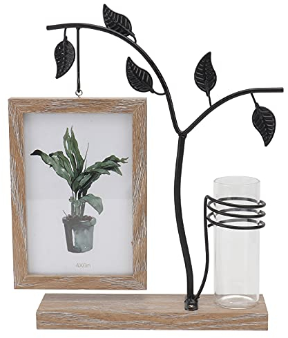 1set Nordic Photo Frame Hydroponic Propagation Station Desktop Picture Holder Tabletop Plant Vase Rustic Home Decor