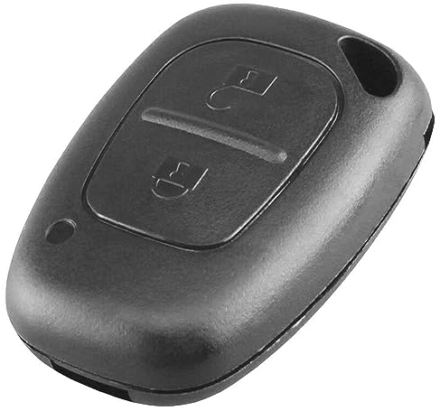 OcioDual 2 Tasten Schlüsselgehäuse Kompatibel mit Renault Nissan Kangoo Opel Vivaro, Gehäuse der Fernbedienung, Autoschlüssel Ersatz Schlüssel, Schlüsselhülle Hülle Schlüsselbox Case