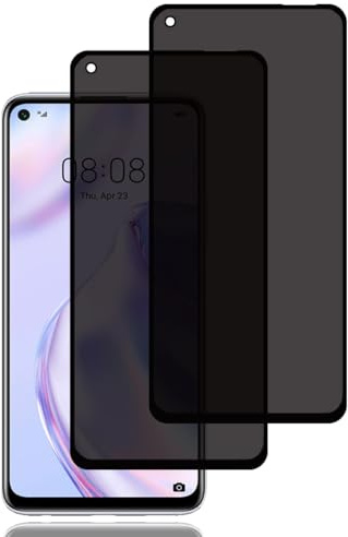 Sichtschutz Schutzfolie für Huawei P40 Lite 5G,2 Stück,Privacy Schutzfolie | Privacy Schutzglas, 9H Härte, Kratzfest, Blasenfrei, Anti Spy Displayschutzfoli für Huawei P40 Lite 5G
