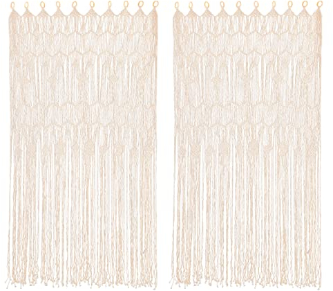 GramStudio 2*Gewebte Türvorhänge, Wandbehang Gewebte Vorhang Boho Türvorhang Wandteppich handgewebte, böhmische Vorhang Haus Wanddekoration für Vorhang Kopfteil Kulisse Raumteiler