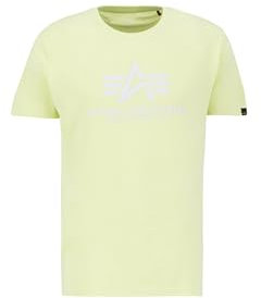 Alpha Industries Herren Basic T-Shirt, Arctic Lime, XXL
