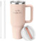 WALLFID 40oz Thermobecher Vakuumisoliert aus Edelstahl mit Henkel,mit Strohhalm und Reinigungsbürste,Geschenk für Frauen von Musikliebhabern und Fans,Autobecher mit großem Fassungsvermögen(Swiffite)