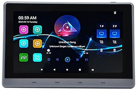 NONDK Audio-Verstärker Android 11, 7 , 8 x 30 W, 2 Zonen, Android 11, WLAN, Touchscreen-Verstärker, 17,8 cm (7 ), / Schwarz
