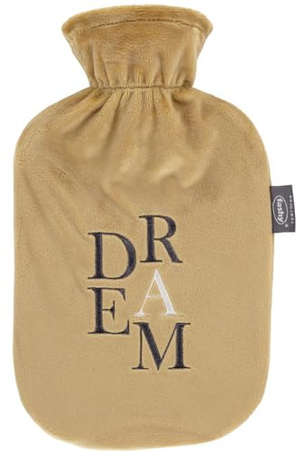 Fashy Wärmflasche mit Flauschbezug, DREAM, 2,0 L, beige