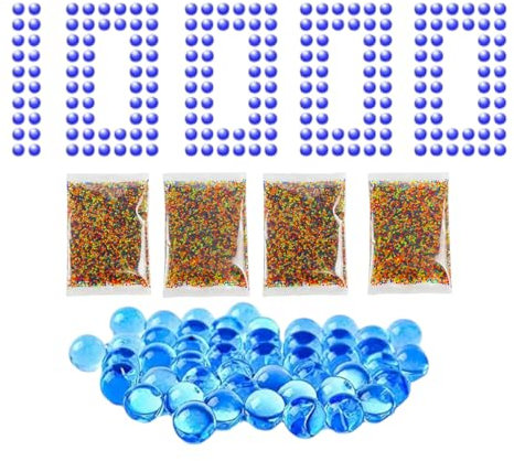 10,000 Gel Bullets Refill for Gel Blaster Gun - 7-8mm Bullets (Multi)