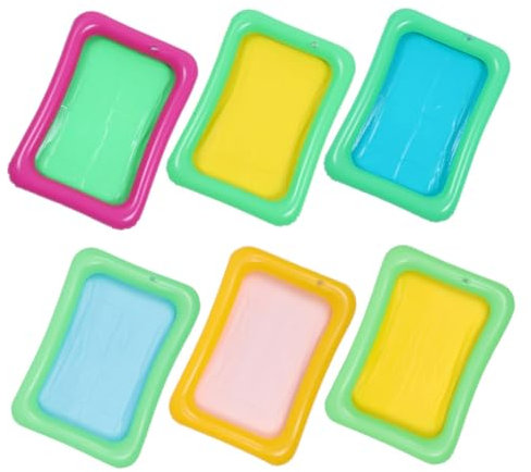 MUSISALY 6 Stück Aufblasbare Servierstangen Eisbuffet Für Getränke Salat-serviertabletts Aus PVC Partyzubehör Für Poolpartys