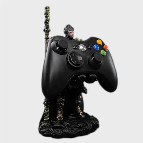 Black Myth: Wukong Gamecontroller Displayständer Mit Abnehmbarem Bronzecloud Ruyi-Stab, Gamepad-Desktop-Griff Design Für Xbox ONE PS5 PS4 PC NS Switch, Controller-Halter-Figur, Gamer-Geschenke(B)