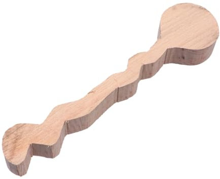 PAMINGONO 1stück Holzlöffel Unvollständig Handgefertigt Für Junge Mädchen Mädchen Und Frauen Für Bastelprojekte Buchenholz Langer Griff Für Sicheres Und Bequemes Arbeiten