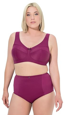 Ulla Popken Mujer Sujetador de Soporte Fucsia Rosa 95C
