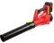 Akku-Laubbläser 220V, 2x1800mAh Lithium-Batterien 580m³/h Luftgeschwindigkeit Schwarz/Rot