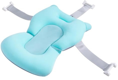 Zahoken Cojín Para Bañera De Bebé, Reductor Bañera Bebe, Almohada De Apoyo Antideslizante Ajustable Para Bañeras, Detalles Para El Cuidado Del Bebés Con Hebillas Y 3 Cinturones De Seguridad