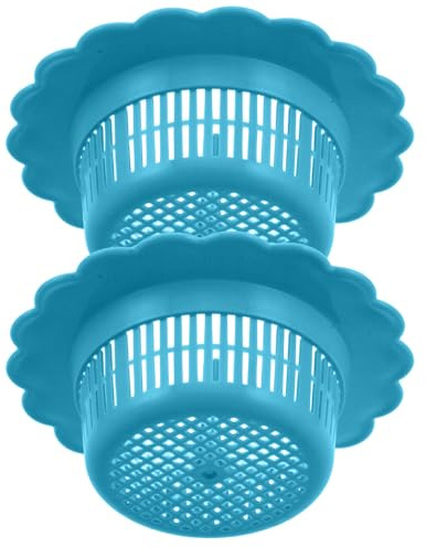 ROMISBABA 2 Piezas Filtro de Drenaje para Fregadero y Baño de Tapa de Malla Plástica Antitaponamiento para Cocina y Caravanas Accesorio para Evitar Obstrucciones y Atrapar Cabello
