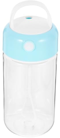 Elektrische Rührflasche 380ml aus Lebensmittelechtem PC für Getränke | 2 Aaa Batterien, Blauer Farbton, für Arbeit und Schule, 380ml, Runde Form Zufällige Farbe