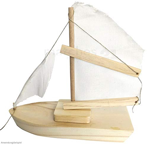 matches21 HOME & HOBBY Segelschiff DIY Holz Bastelset für Kinder ab 7 Jahren als einfacher Bausatz