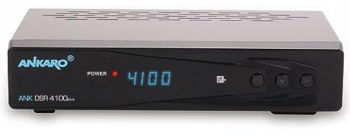 Ankaro DSR 4100 Plus Full HD digitaler Satelliten-Receiver (HDTV 1080p, DVB-S/S2, HDMI, SCART, 1x USB 2.0, Easyfind, CSS, Hello) [vorprogrammiert für Astra Hotbird] mit PVR und Timeshift - schwarz