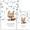 OLGS U-Heft und Impfpasshülle Set | Fuchs Eukalyptus Untersuchungsheft Hülle & Impfpass Hülle | personalisiertes Geschenk, Babygeschenke zur Geburt - Uhefthülle, Impfpasshülle personalisiert