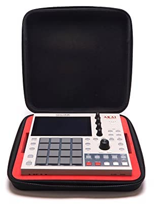 Analog Cases Pulse Case für Akai MPC One oder vergleichbare Music Production Center (Transporttasche aus langlebigem, geformtem Eva/Nylon, geformter Griff), Schwarz