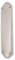 Infinity Decor Heavy Duty Georgian Half Round Solid Brass Shaped Door Push 298x74mm Plate 5 mm Thickness in Brass/Chrome/Satin (Polished Chrome)