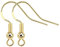 BEADNOVA 4pcs 14k Gold Filled Earring Hooks with Backs - Dangle Earrings DIY Supplies - Gold