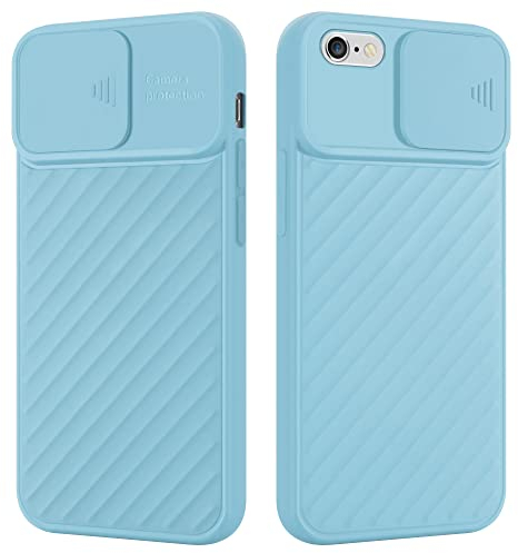 Cadorabo Hülle kompatibel mit Apple iPhone 6 / 6S Schutzhülle TPU Silikon Case mit Kameraschutz Slim Kratzfest Weiche Gummi mit Rundumschutz Case Hülle für iPhone 6 / 6S in Türkis