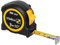 STABILA Mètre ruban BM 100, 3 m (10'), échelle en cm/pouces, boîtier en ABS incassable, crochet initial mobile, clip ceinture, précision MID