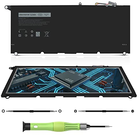 XPS 13 9350 9343 JD25G 90V7W Batterie pour Dell XPS 13 9343 9350 P54G JHXPY JHXPY53 5K9CP DIN02 090V7W 0DRRP RWT1R 0N7T6 XPS13D-9343-1708 13D-9343-3708 13-9350-D1508G D1708