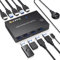 USB 3.0 KVM Switch, KCEVE KVM HDMI Umschalter für 2 Computer, unterstützt 4K @ 60Hz Auflösung für 2 PC Share Maus, Tastatur und Monitor