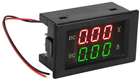 Amperometro Corrente Tensione CC, YB4835VA Voltmetro Digitale Amperometro CC 600 V 100 A Punto Decimale Cambio Automatico Doppio Display Voltmetro Corrente
