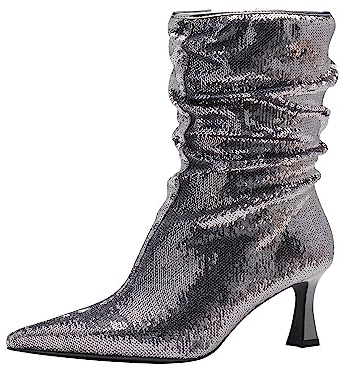 Tamaris Stiefelette Materialmix Textil/Synthetik weit
