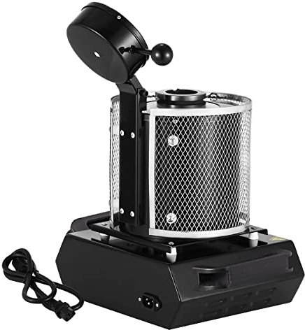 PUFYA Kit Forno Fusione Oro, Forno Fusione Digitale 1600W Macchina Fusione Fusione Raffinazione Gioielli, 1150℃/2102℉, può Essere Riscaldato Rapidamente, Sicurezza sul Lavoro
