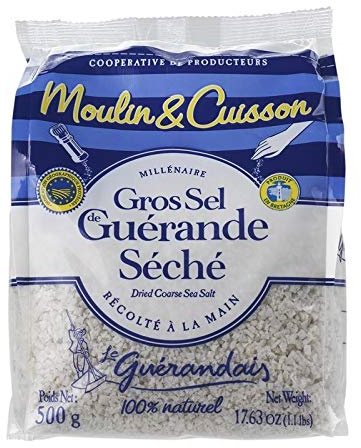 Gros Sel Séché Spécial Moulin Sachet 500G|Le Guerandais|(Lot De 4)|Best Deal