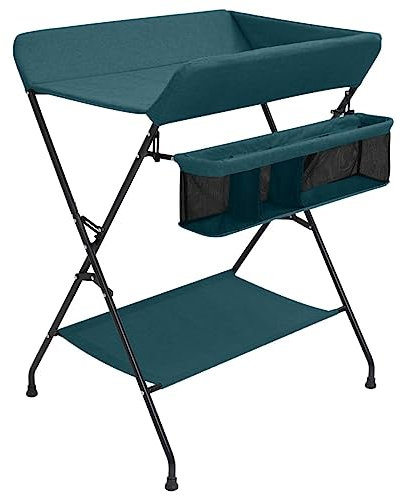 INLIFE Wickeltisch Grün Eisen,6.04kg,10270