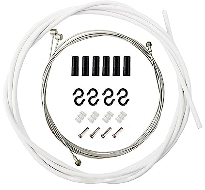 Fahrrad Bremskabel Set, Fahrrad Bremskabel Ersatz, Fahrrad Bremse Kabel Kit, Fahrrad Bremse Kabel Gehäuse Kit, Fahrrad Innen Bremse Kabel Bremszugset, Fahrrad Innen Bremse Kabel Gehäuse Kit, Weiß