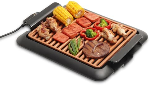 Swiss Pro+ Tischgrill 4-6 personen - Antihaftbeschichtung - 1250W - Aluminium - Schwarz