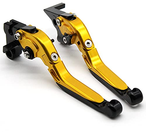 KaftKO Motorrad Kupplung Bremshebel,Für Aprilia RST 1000 Futura RST1000 2001–2004 CAPONORD ETV 1000 2002–2007 klappbarer ausziehbarer Bremshebel Kupplungshebelgriff