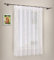 SCHMIDTGARD STOFFE Gardine Vorhang Dekoschal Wellenband Wellendesign halbtransparent 143 x 167cm weiß-Bordeaux