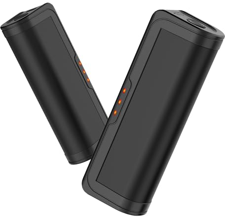 Wasuka Rechargeable Hand Warmers 2 Pack, Electric Hand Warmer with Double-Sided Heating, USB Pocket Warmer with 3 Levels Heat, Long-Lasting Portable Hand Heater for Camping Hiking Hunting Warm Gift