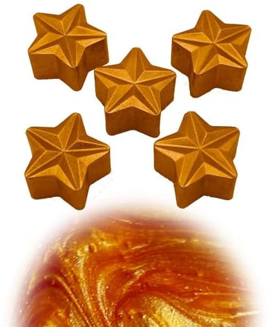 WonderWax Weihnachts Duftstern 5er Set Waffeltüte Wachsmelt Duftwachs Raumduft für Duftlampen Soja Wachs Melts Duftmelt Aroma Wellnes Kerzen Wärmer