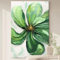 Acrylbilder Auf Leinwand Handgemalt,Original Handgemalte Kunst-Wanddekoration, Kreative Grüne Blumen, Rahmenloses Handgemaltes Ölgemälde Auf Leinwand, Bilder, Gemälde Für Wohnzimmer, Heimdekorat