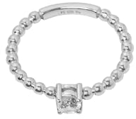 ESPRIT Damen-Damenring 925er Silber 1 Zirkonia 54 Silber 32024480