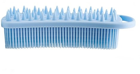 EaUso Silicone Shower Brush Body Scrubber, 2 in 1 Body Brush And Scalp Brush for Shower, Handheld Clean Skin Brush for Women And Men (Color : G2)