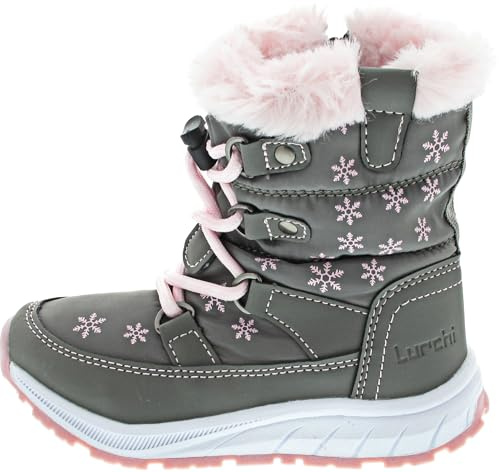 Lurchi Schneestiefel Alby-TEX, Farbe:Grey-Rose, Größe:34