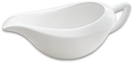 Porcelain Gravy Boat - White Serving Jug for Your Favourite Sauces and Gravies