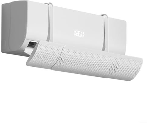 URPIZY Parabrisas de aire acondicionado, deflector de aire acondicionado ajustable, de plástico, antisoplado directo, deflector de salida para montaje en pared para el hogar (modelo básico)