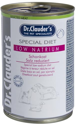 Dr. Clauder's Light Super Premium Diätsorte | Nassfutter für Hunde | spezifische Diät | 6 x 400 g | (6 x 400 g, natriumarm)