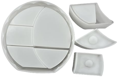 Molde de resina 3D de luna y sol, caja de Storgae, moldes de silicona, molde epoxi de cristal para hacer joyas, decoración del hogar, moldes de caja de almacenamiento para resina epoxi